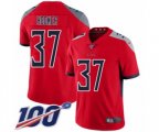 Tennessee Titans #37 Amani Hooker Limited Red Inverted Legend 100th Season Football Jersey