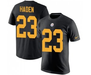 Pittsburgh Steelers #23 Joe Haden Black Rush Pride Name & Number T-Shirt