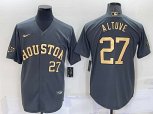 Houston Astros #27 Jose Altuve Number Grey 2022 All Star Stitched Cool Base Nike Jersey
