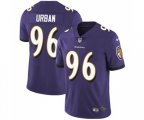 Baltimore Ravens #96 Brent Urban Purple Team Color Vapor Untouchable Limited Player Football Jersey