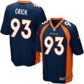 Denver Broncos #93 Jared Crick Game Navy Blue Alternate NFL Jersey