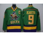nhl jerseys anaheim ducks #9 kariya green[patch C]