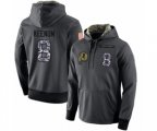 Washington Redskins #8 Case Keenum Stitched Black Anthracite Salute to Service Player Performance Hoodie
