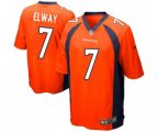 Denver Broncos #7 John Elway Game Orange Team Color Football Jersey
