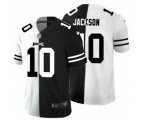 Philadelphia Eagles #10 Desean Jackson Black V White Peace Split Vapor Untouchable Limited Football Jersey