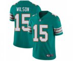 Miami Dolphins #15 Albert Wilson Aqua Green Alternate Vapor Untouchable Limited Player Football Jersey