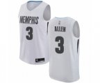 Memphis Grizzlies #3 Grayson Allen Authentic White Basketball Jersey - City Edition