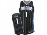 Orlando Magic #1 Jonathan Isaac Authentic Black Alternate NBA Jersey