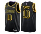 Los Angeles Lakers #10 Tyler Ennis Authentic Black City Edition NBA Jersey