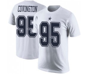 Dallas Cowboys #95 Christian Covington White Rush Pride Name & Number T-Shirt