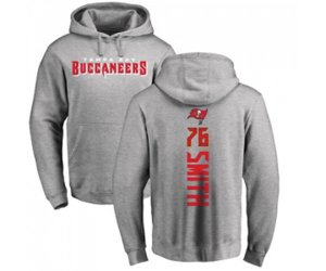 Tampa Bay Buccaneers #76 Donovan Smith Ash Backer Pullover Hoodie