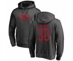 San Francisco 49ers #30 Jeff Wilson Ash One Color Pullover Hoodie