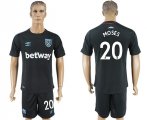 2017-18 West Ham United 20 MOSES Away Soccer Jersey