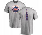 New York Mets #9 Brandon Nimmo Ash Backer T-Shirt