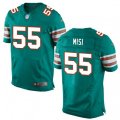 Miami Dolphins #55 Koa Misi Elite Aqua Green Alternate NFL Jersey