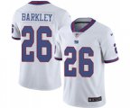 New York Giants #26 Saquon Barkley Limited White Rush Vapor Untouchable Football Jersey