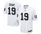 Oakland Raiders #19 Ryan Grant Game White Football Jersey
