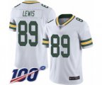Green Bay Packers #89 Marcedes Lewis White Vapor Untouchable Limited Player 100th Season Football Jersey