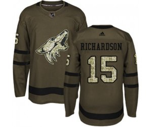 Arizona Coyotes #15 Brad Richardson Authentic Green Salute to Service Hockey Jersey