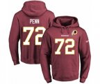 Washington Redskins #72 Donald Penn Red Name & Number Pullover Hoodie