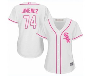 Women\'s Chicago White Sox #74 Eloy Jimenez Replica White Fashion Cool Base Baseball Jersey