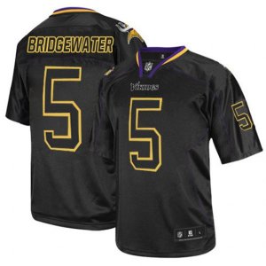 Minnesota Vikings #5 Teddy Bridgewater Elite Lights Out Black NFL Jersey
