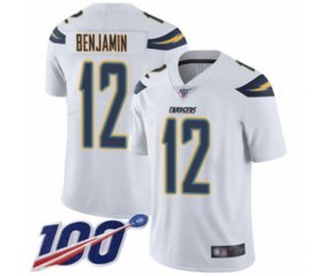 Los Angeles Chargers #12 Travis Benjamin White Vapor Untouchable Limited Player 100th Season Football Jersey