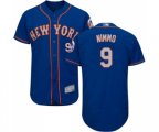 New York Mets #9 Brandon Nimmo Royal Gray Alternate Flex Base Authentic Collection Baseball Jersey