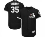 Chicago White Sox #35 Frank Thomas Authentic Black Alternate Home Cool Base Baseball Jersey