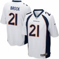 Denver Broncos #21 Tramaine Brock Game White NFL Jersey