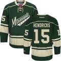 Minnesota Wild #15 Matt Hendricks Premier Green Third NHL Jersey