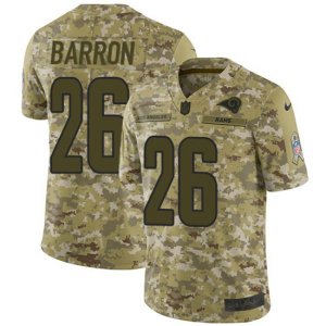 Los Angeles Rams #26 Mark Barron Limited Camo 2018 Salute to Service NFL Jersey