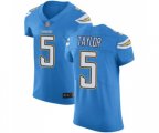 Los Angeles Chargers #5 Tyrod Taylor Electric Blue Alternate Vapor Untouchable Elite Player Football Jersey