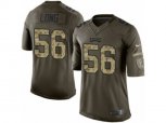 Philadelphia Eagles #56 Chris Long Limited Green Salute to Service NFL Jersey