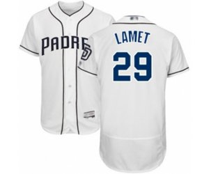 San Diego Padres Dinelson Lamet White Home Flex Base Authentic Collection Baseball Player Jersey