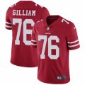 San Francisco 49ers #76 Garry Gilliam Red Team Color Vapor Untouchable Limited Player NFL Jersey