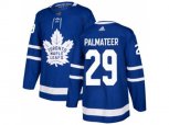 Toronto Maple Leafs #29 Mike Palmateer Blue Home Authentic Stitched NHL Jersey