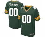 Green Bay Packers Customized Elite Green Team Color Football Jersey