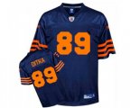 Chicago Bears #89 Mike Ditka Blue Orange 1940s Authentic Throwback Football Jersey