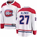 Montreal Canadiens #27 Karl Alzner Authentic White Away Fanatics Branded Breakaway NHL Jersey