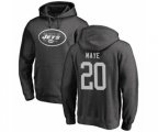 New York Jets #20 Marcus Maye Ash One Color Pullover Hoodie