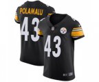 Pittsburgh Steelers #43 Troy Polamalu Black Team Color Vapor Untouchable Elite Player Football Jersey