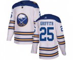 Adidas Buffalo Sabres #25 Seth Griffith Authentic White 2018 Winter Classic NHL Jersey
