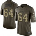 Dallas Cowboys #64 Jonathan Cooper Elite Green Salute to Service NFL Jersey