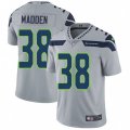 Seattle Seahawks #38 Tre Madden Grey Alternate Vapor Untouchable Limited Player NFL Jersey