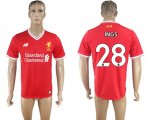 2017-18 Liverpool 28 INGS Home Thailand Soccer Jersey