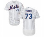 New York Mets Daniel Zamora White Home Flex Base Authentic Collection Baseball Player Jersey