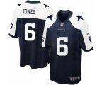 Dallas Cowboys #6 Chris Jones Game Navy Blue Throwback Alternate Football Jersey