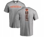 Cincinnati Bengals #68 Bobby Hart Ash Backer T-Shirt