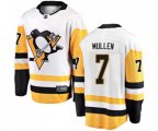 Pittsburgh Penguins #7 Joe Mullen Fanatics Branded White Away Breakaway NHL Jersey